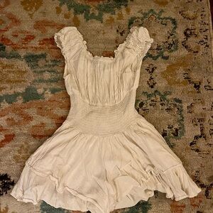 White Ruffled Princess Polly Dress/Romper
